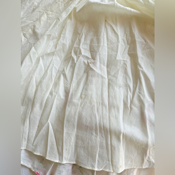 NEW Selkie Summer Home Girls Night Out Mini Ruffle Dress Pink Cream Floral | XS - Picture 15 of 15